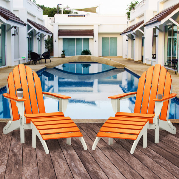 Latitude Run® Ronalyn Plastic/Resin Folding Adirondack Chair with